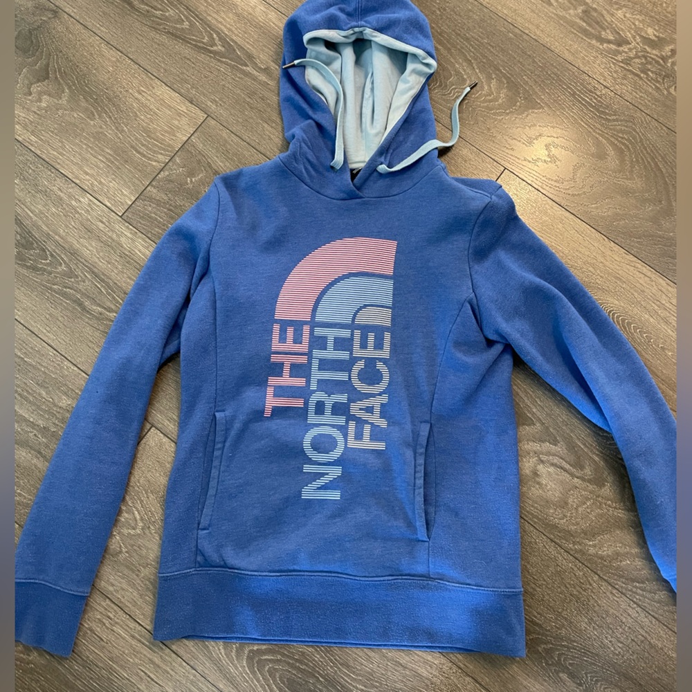 The North Face hoodie, size small, good used condition,
